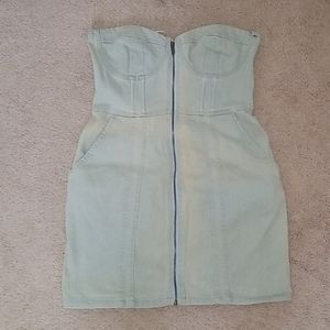 Hm denim halter dress